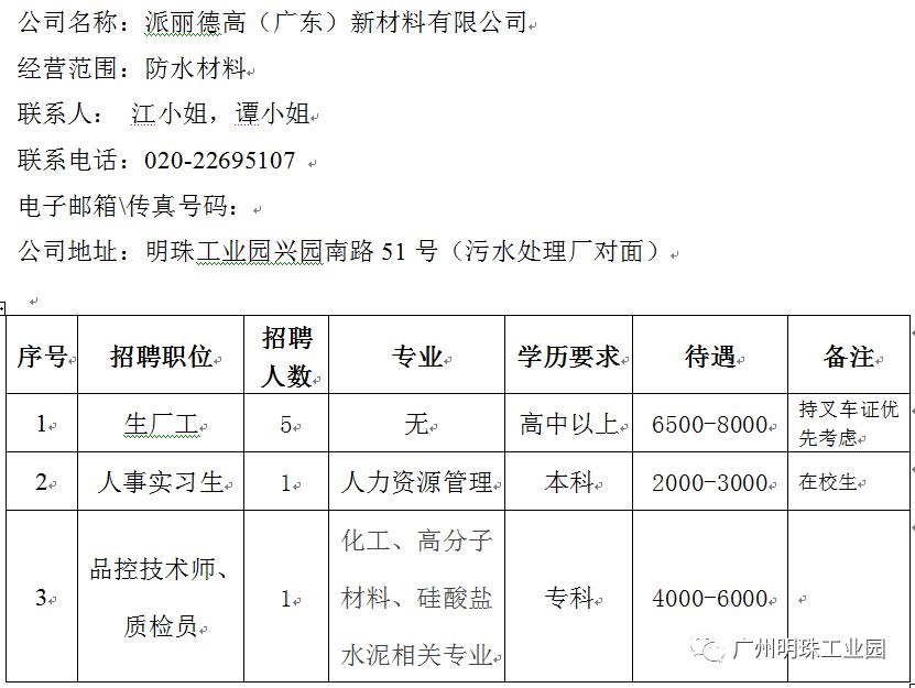 工业园区最新招聘动态，灵杰工业园区招聘启事