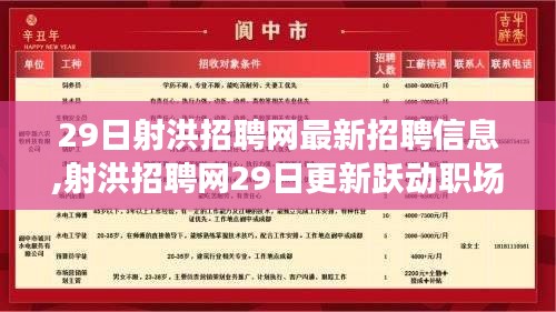 射洪招聘网最新招聘信息更新，跃动职场，学习开启无限机遇！