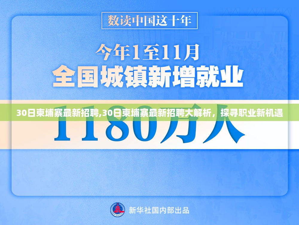 探寻职业新机遇，柬埔寨最新招聘大解析