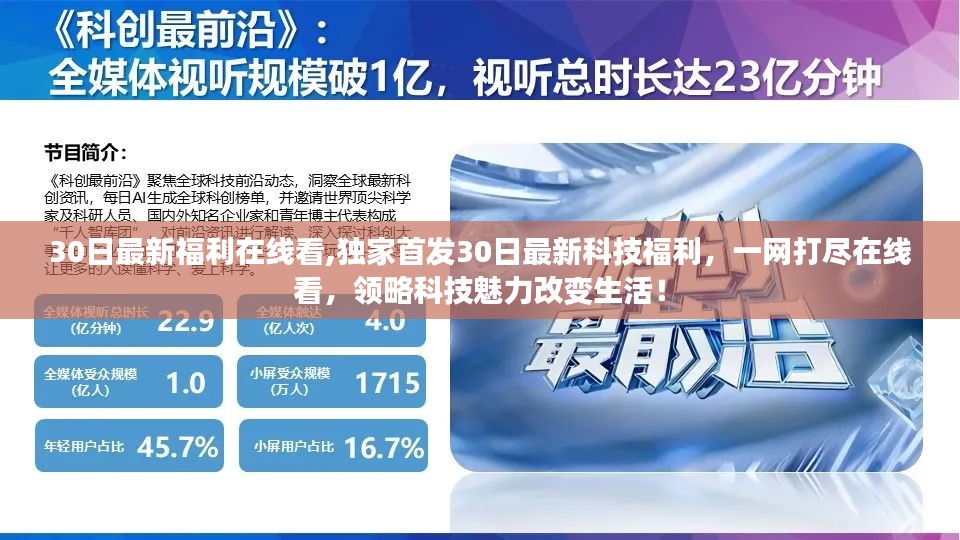 独家首发，30日最新科技福利一网打尽，领略科技魅力改变生活！