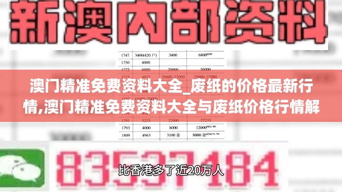 澳门精准免费资料大全与废纸价格最新资讯解析，犯罪与法律风险并存的风险提示。