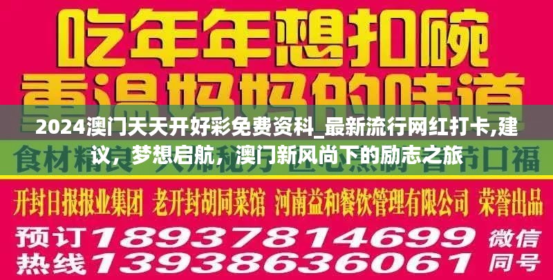 澳门新风尚下的励志之旅，免费资料与网红打卡建议背后的风险警示