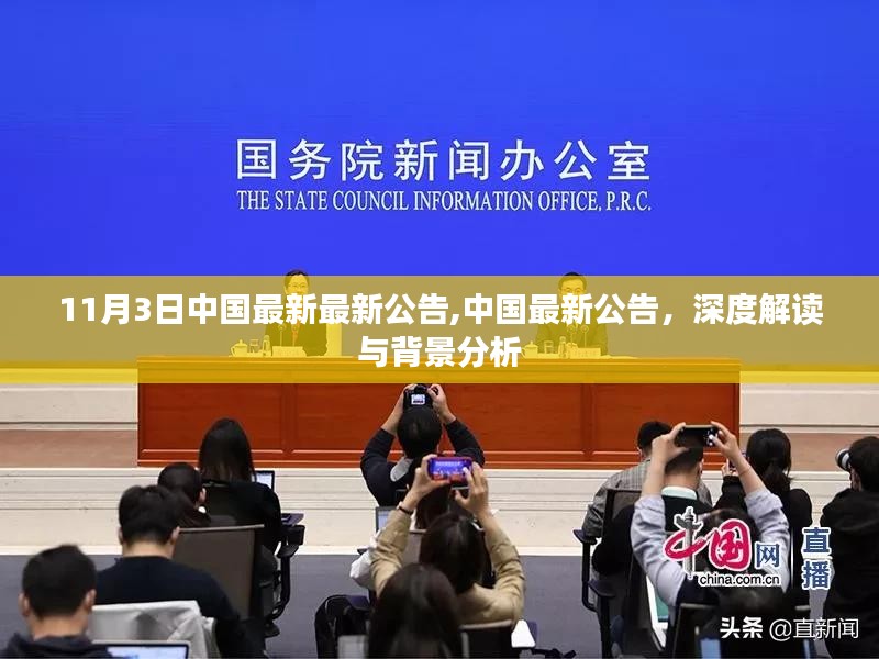 中国最新公告深度解读与背景分析（11月3日更新）