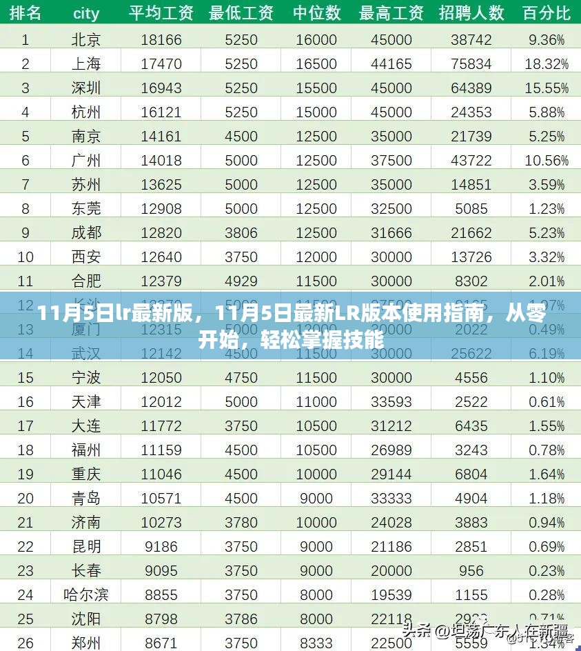 11月5日LR最新版使用指南，零基础入门，轻松掌握技能