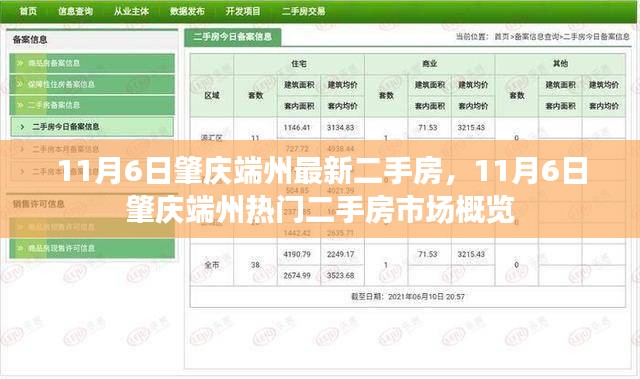 11月6日肇庆端州热门二手房市场概览及最新房源信息