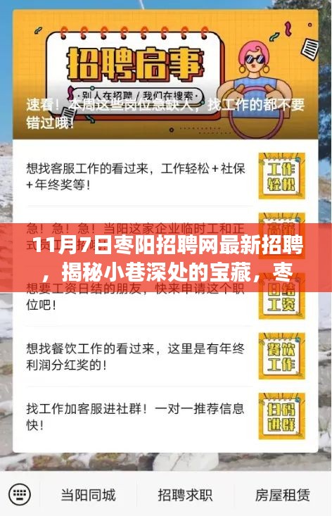 揭秘宝藏小店背后的招聘信息，枣阳招聘网最新动态与独特小店的探索之旅