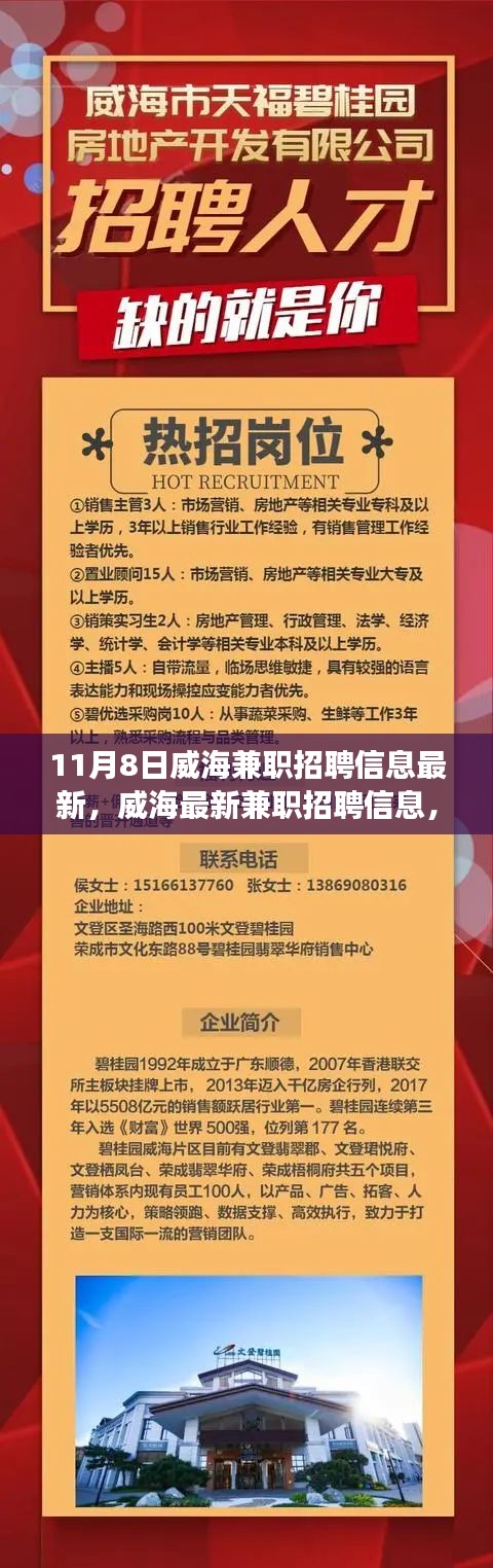 11月8日威海兼职招聘信息更新，启程职场之路，把握最新机遇