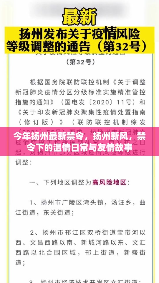 扬州新风禁令下的温情日常与友情故事