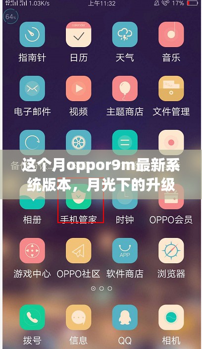 OPPO R9M最新系统版本，月光下的升级与友情温馨日常