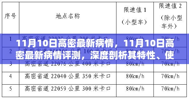 11月10日高密最新疫情深度解析，特性、体验与用户群体探讨