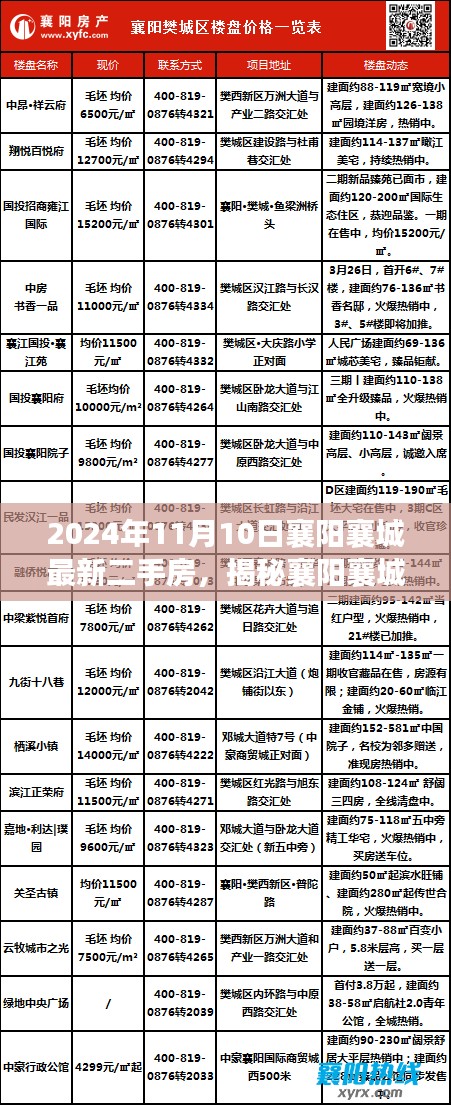 揭秘襄阳襄城最新二手房市场，深度洞察2024年11月10日