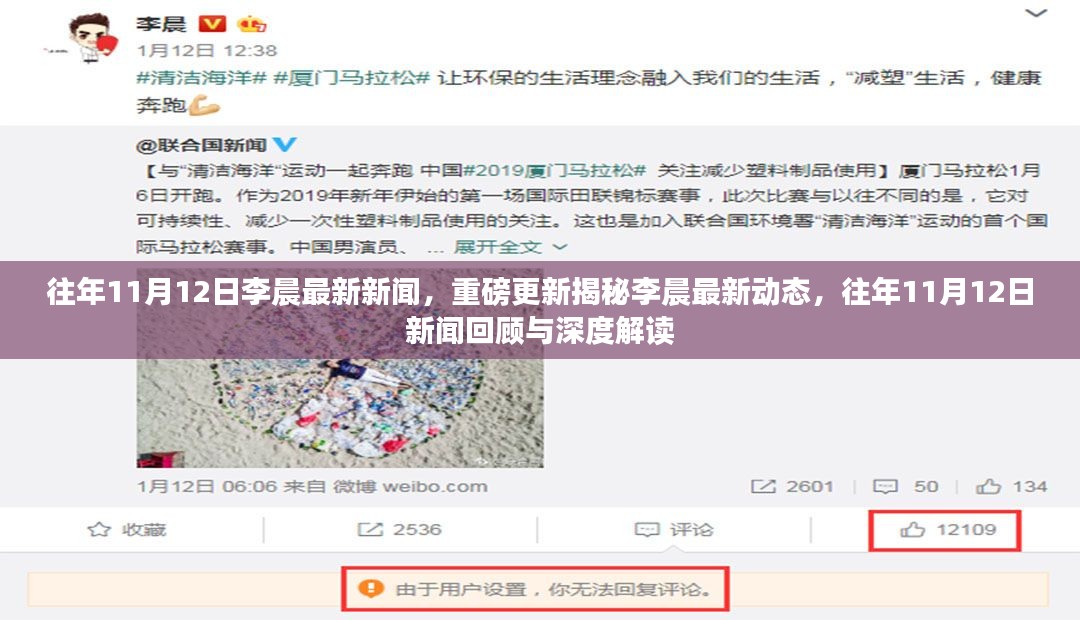 李晨最新动态揭秘，往年11月12日新闻回顾与深度解读