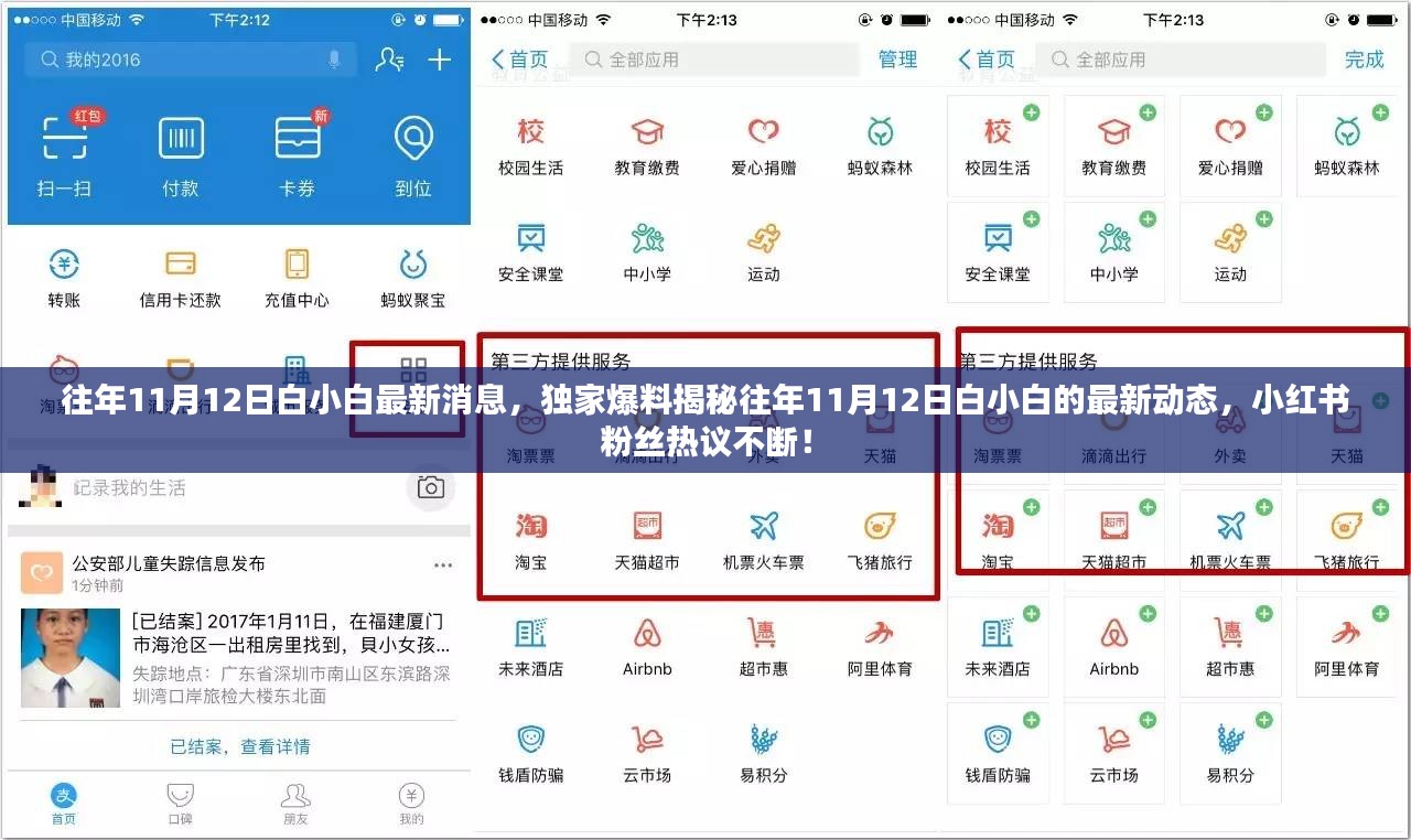 独家揭秘，白小白往年11月12日最新动态，粉丝热议不断！