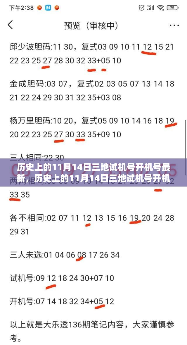 历史上的11月14日三地试机号开机号详解与查询指南