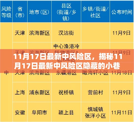 揭秘11月17日最新中风险区小巷特色小店