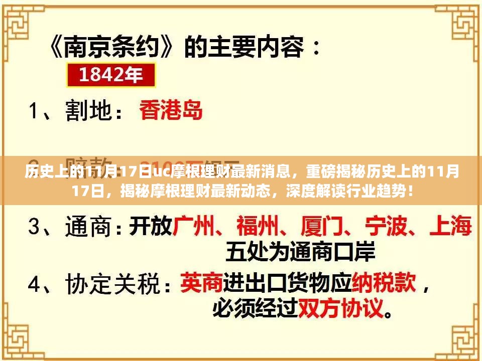 揭秘摩根理财最新动态与行业趋势，历史上的11月17日深度剖析