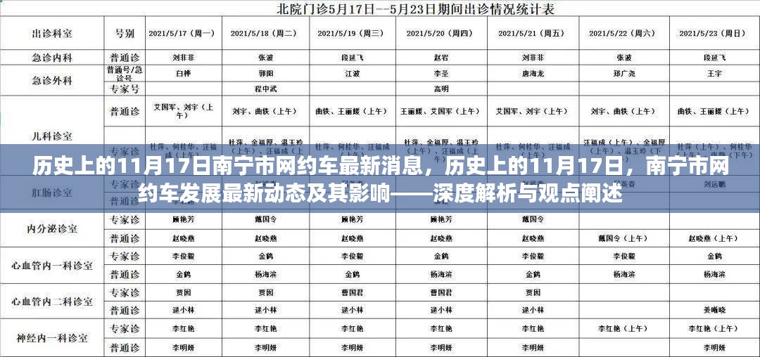 历史上的11月17日南宁市网约车深度解析与发展动态及其影响探讨