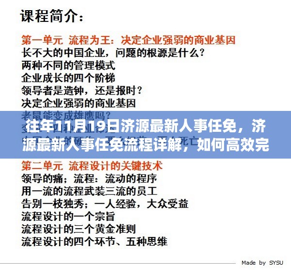 往年11月19日济源人事任免详解，流程、高效完成策略及新任官员名单揭晓。