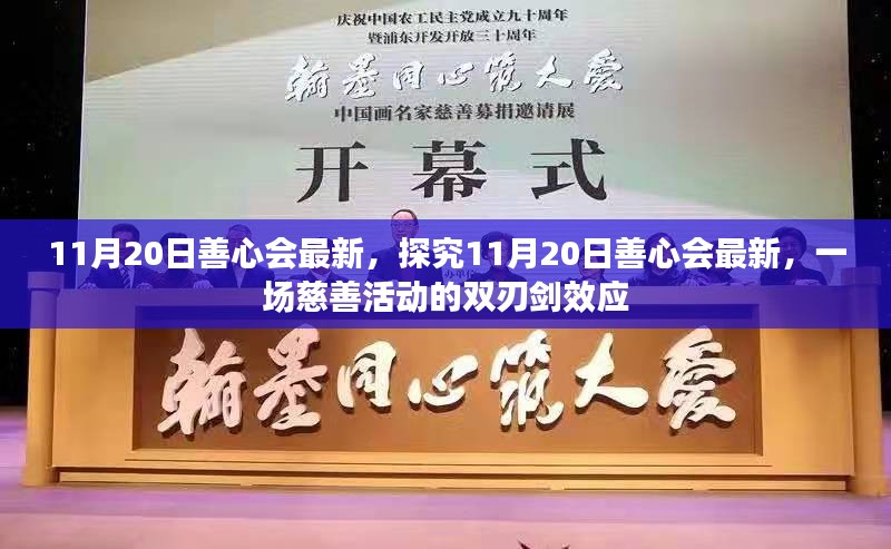 11月20日善心会最新活动，探究慈善活动的双刃剑效应