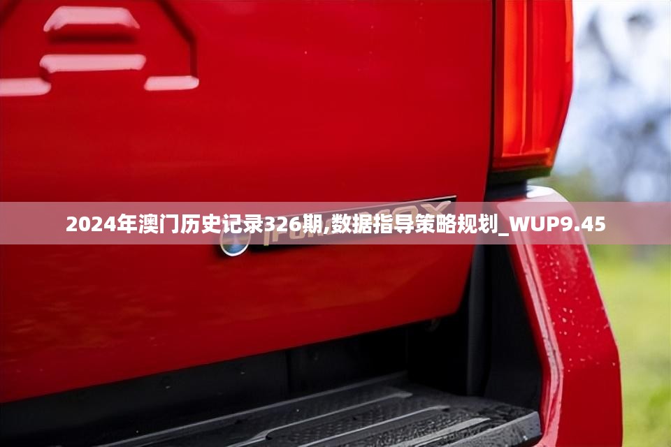 2024年澳门历史记录326期,数据指导策略规划_WUP9.45