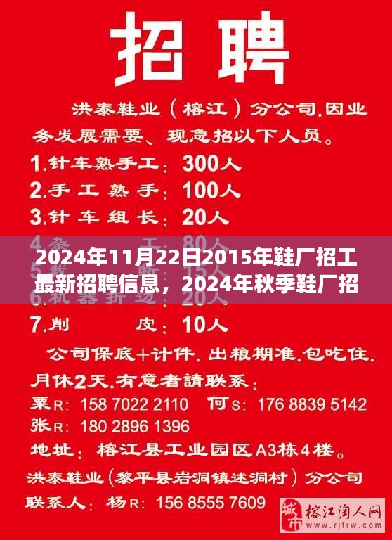 2024年秋季鞋厂招工热潮，最新招聘信息全面解析