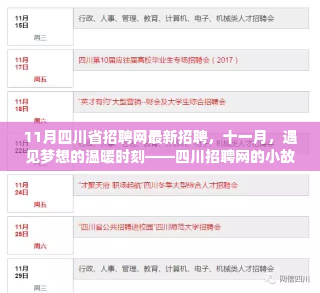 11月四川招聘网最新岗位发布，遇见梦想的温暖时刻