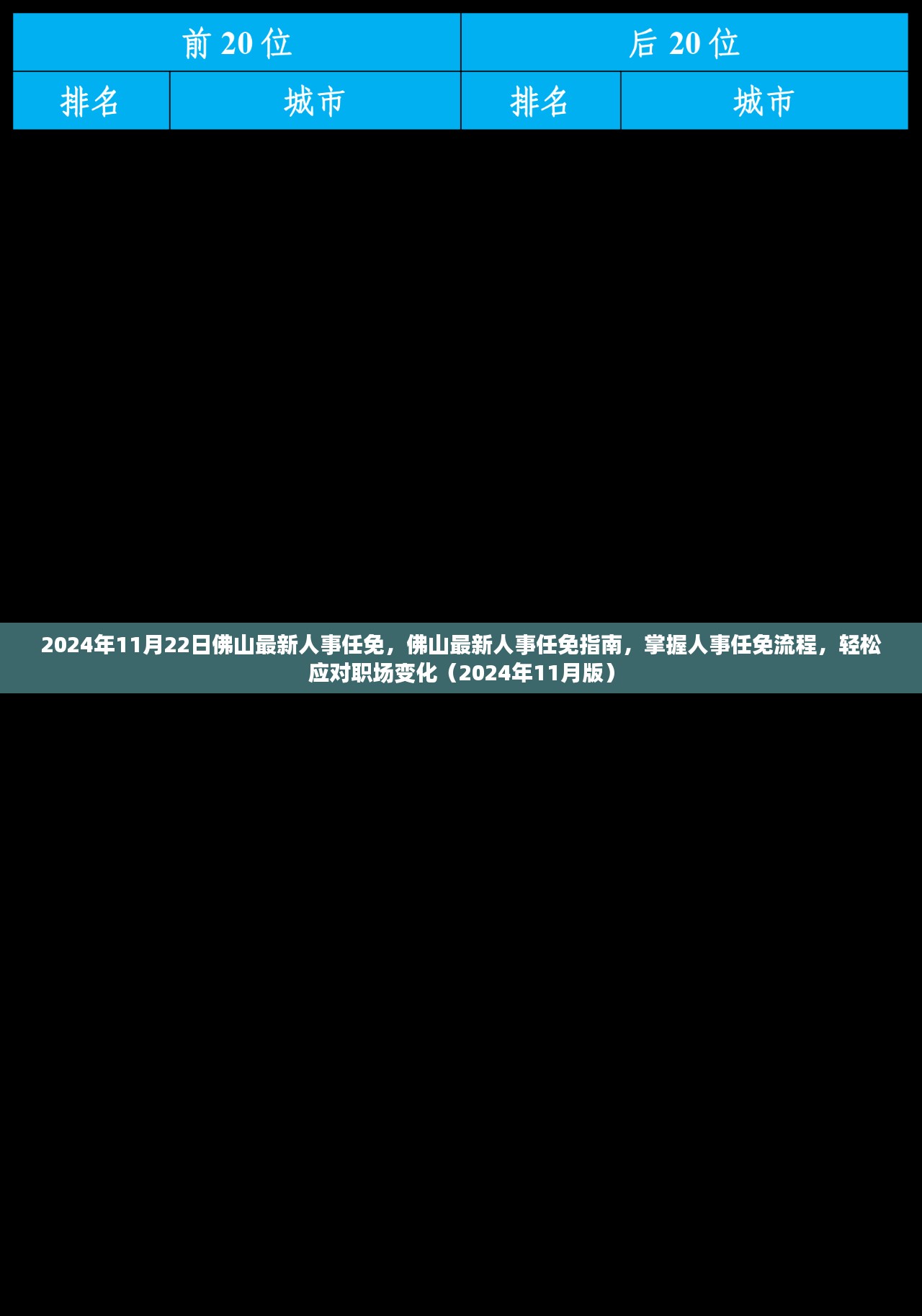 2024年11月佛山人事任免更新，职场变化应对指南