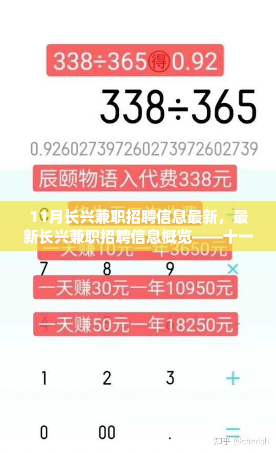 长兴兼职招聘信息最新概览，十一月热点岗位解析与招聘动态