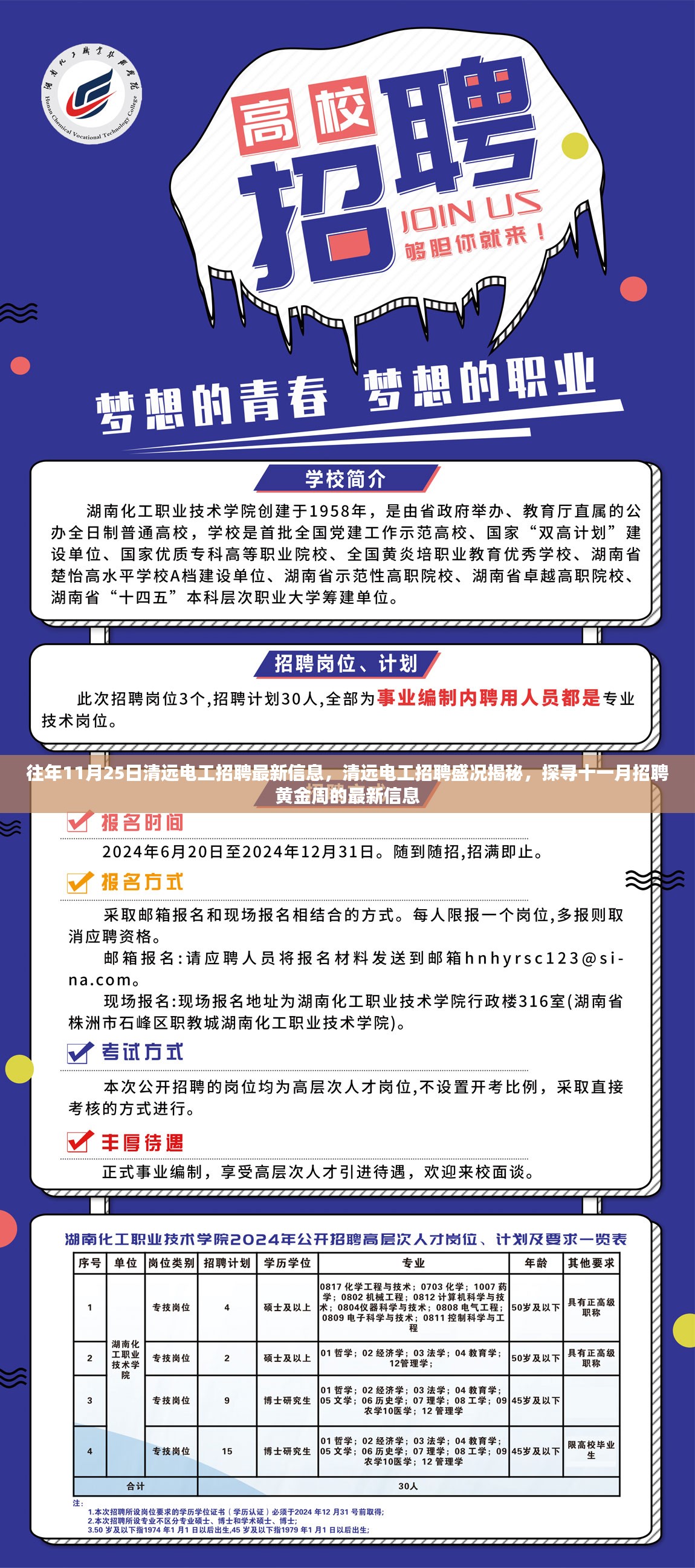 清远电工招聘盛况揭秘，探寻十一月招聘黄金周最新信息