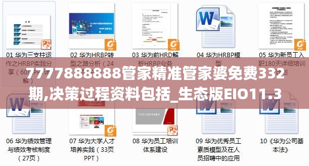 7777888888管家精准管家婆免费332期,决策过程资料包括_生态版EIO11.36