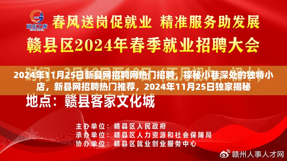 独家揭秘，新县网招聘网热门职位与小巷深处的独特小店招聘日 2024年11月25日深度报道