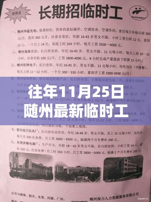 历年随州临时工招聘回顾与影响，最新招聘动态解析（附日期）