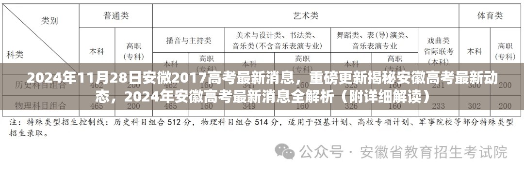 2024年安徽高考最新动态揭秘，全面解析及详细解读