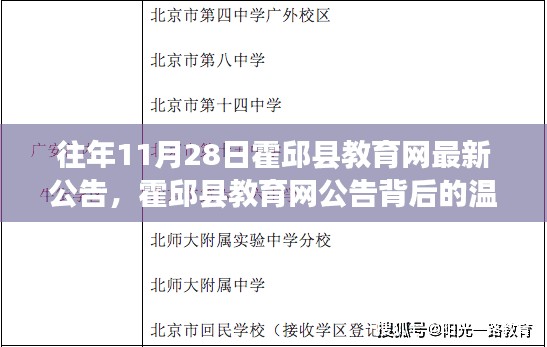 霍邱县教育网公告背后的故事，友情、成长与知识的力量，最新公告发布解析