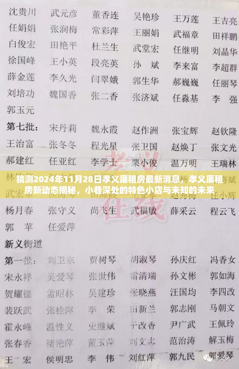 孝义廉租房新动态揭秘，特色小店与未知的未来展望（2024年11月28日最新消息）