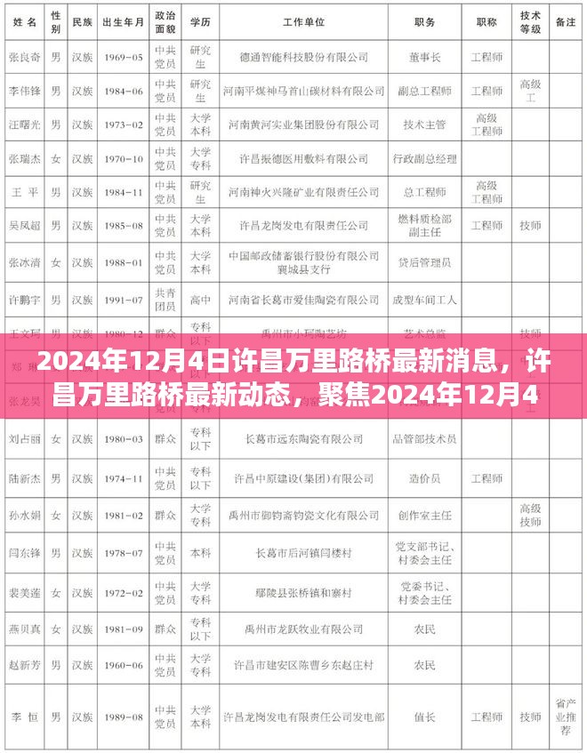 许昌万里路桥最新动态，聚焦决策分析与影响，2024年12月4日最新消息