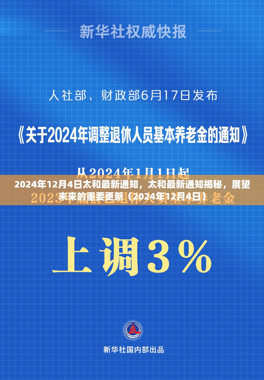 太和未来展望，最新通知揭示未来重要更新（2024年12月4日）