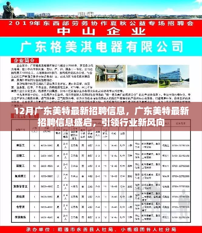 广东美特最新招聘盛启，引领行业新风向，12月招聘信息大放送