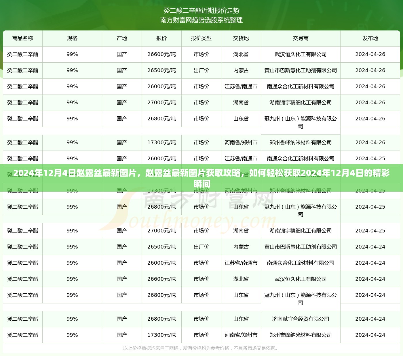 赵露丝最新图片及获取攻略，轻松捕捉2024年12月4日的精彩瞬间