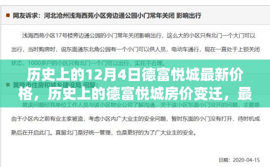 历史上的12月4日德富悦城最新价格，历史上的德富悦城房价变迁，最新价格揭秘与深度解读（以最新数据为例）