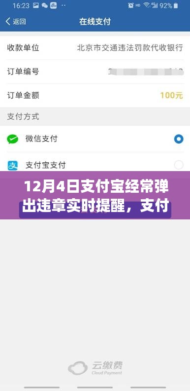 支付宝违章实时提醒背后的故事，变化与励志的交响曲