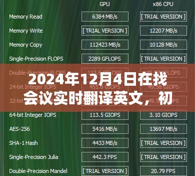 初学者与进阶用户指南，如何完成会议实时翻译英文任务——以2024年12月4日会议为例