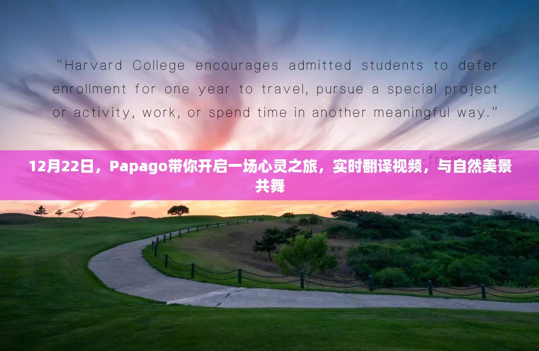 Papago心灵之旅，实时翻译视频，与自然美景共舞的美好时光