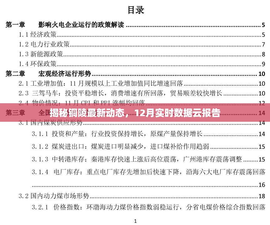 揭秘铜陵最新动态，12月实时数据报告发布