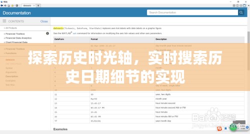 实时搜索历史日期细节，探索历史时光轴的新体验
