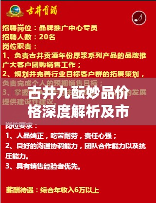 古井九酝妙品价格深度解析及市场调研报告