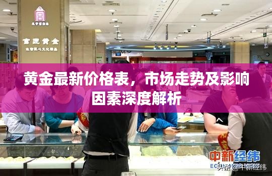 黄金最新价格表，市场走势及影响因素深度解析