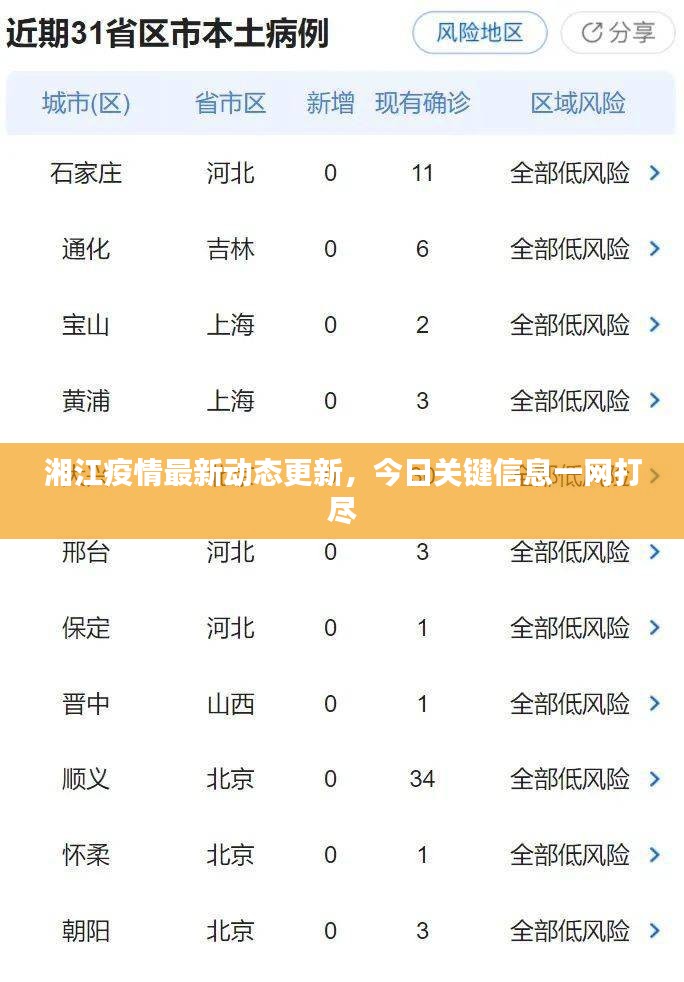 湘江疫情最新动态更新，今日关键信息一网打尽