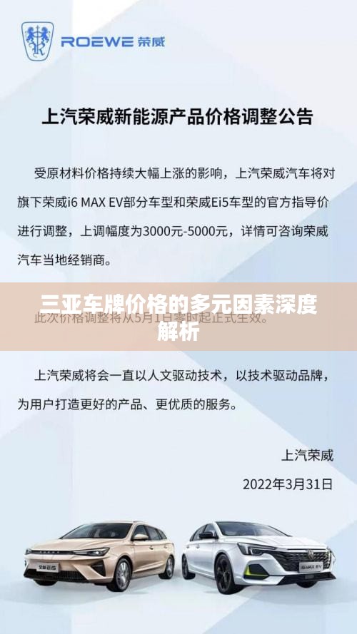 三亚车牌价格的多元因素深度解析