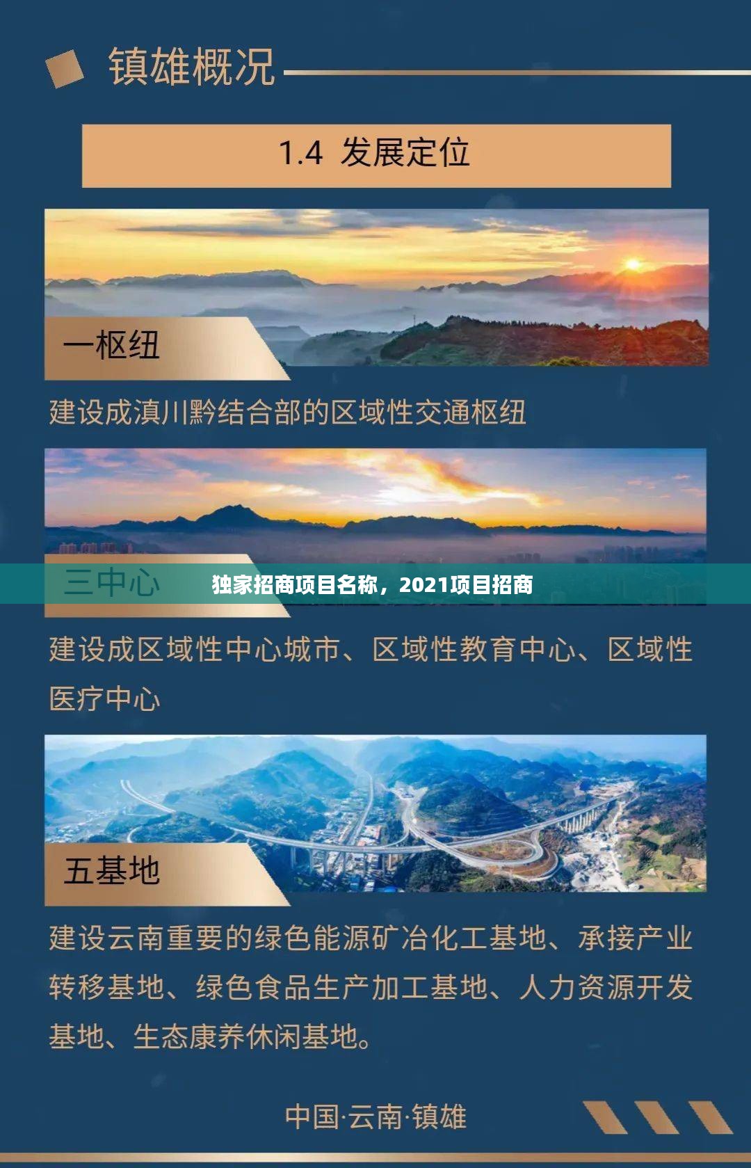 独家招商项目名称，2021项目招商 